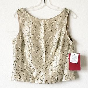 WOMEN'S GOLD BEADED TOP | NEW